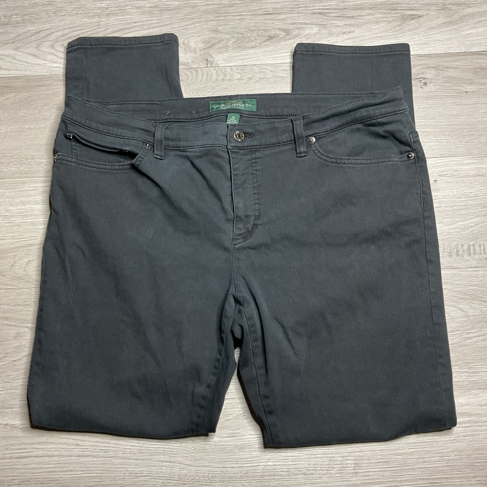 Women's LRL Lauren Jeans Co.‎ Ralph Lauren Classic Straight Black Jeans Size: 16